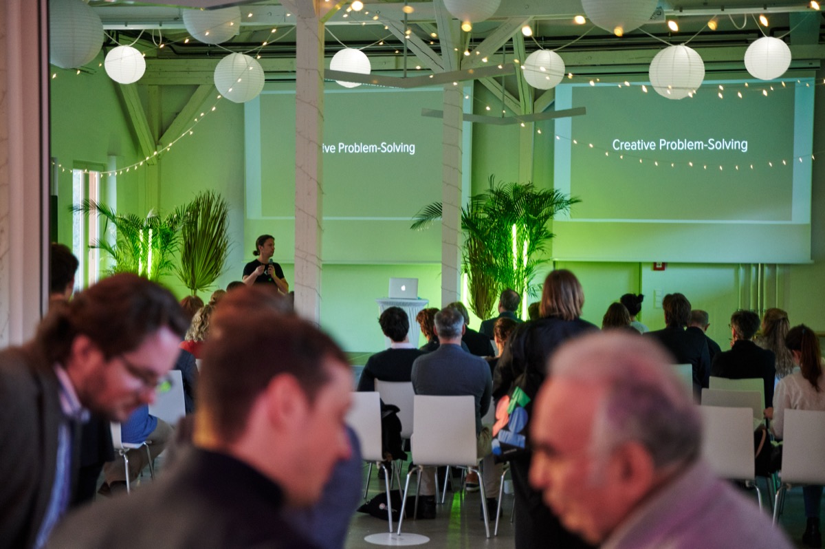 Audience view at Creative Problem-Solving keynote